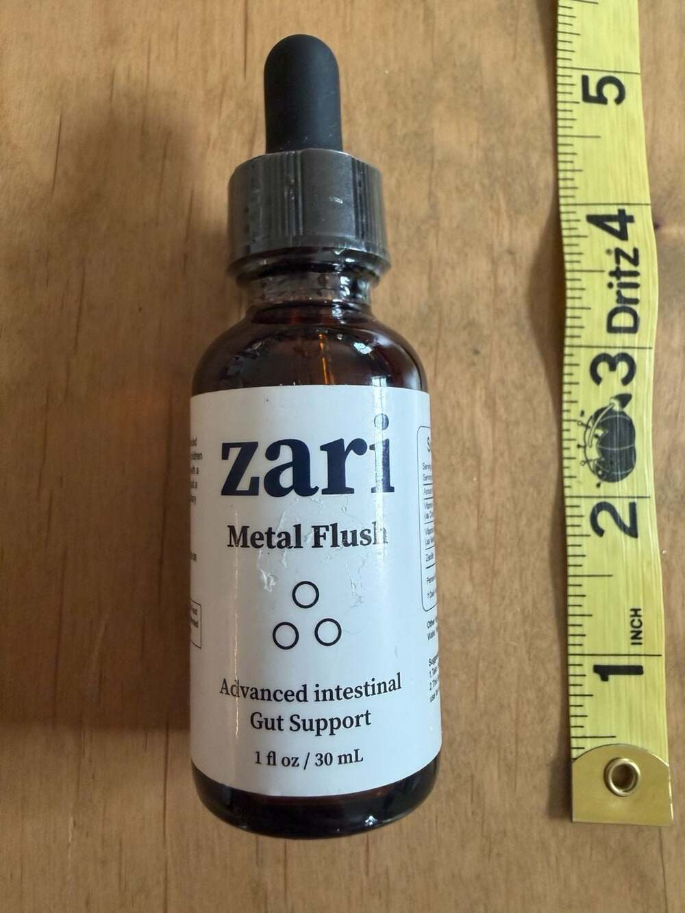 Zari Metal Flush Advanced Intestinal Gut Support 1 fl oz